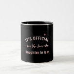 Tochter im Gesetz Geburtstag Weihnachten von Mama Zweifarbige Tasse<br><div class="desc">Tochter im Gesetz Geburtstag Weihnachten von Mama</div>