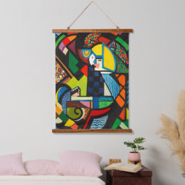 Tochter in einem Rocker (1917-1918) von Henry Lyma Wandteppich Mit Holzrahmen