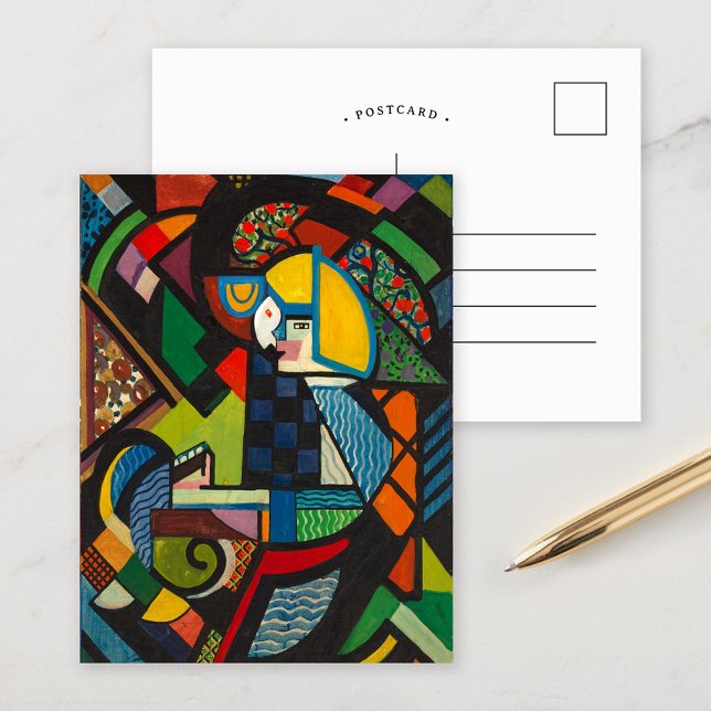 Tochter in einem Rocker | Henry Lyman Saően Postkarte (Von Creator hochgeladen)