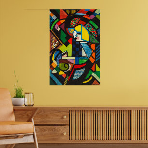 Tochter in einem Rocker Poster