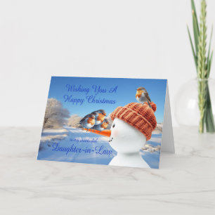Tochter in Law Robins und Snowman Weihnachten