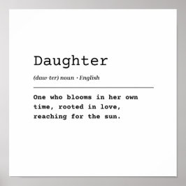 Tochter - in Liebe gewurzelt Poster