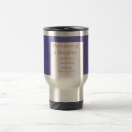 Tochter lila reisebecher