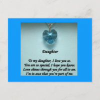 Tochter meiner Postkarte