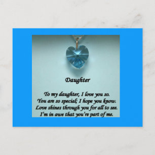 Tochter meiner Postkarte