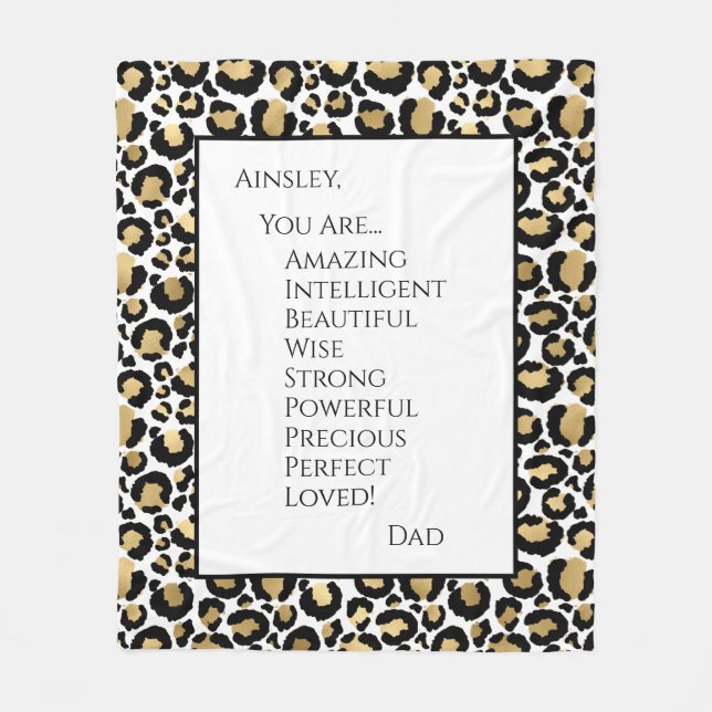 Tochter Sie Phantastisch Fleecedecke (Vorderseite)