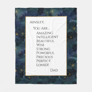 Tochter Sie Phantastisch Fleecedecke