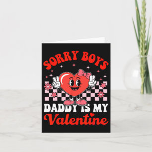 Tochter Sorry Jungs Daddy ist mein Valentinstag By Karte
