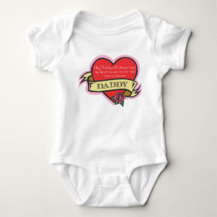 Tochter und Daddy Tattoo Herz Shirt