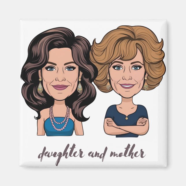 Tochter und Mutter Magnet (Vorne)