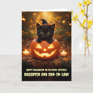 Tochter und Schwiegersohn Frohes Halloween Karte
