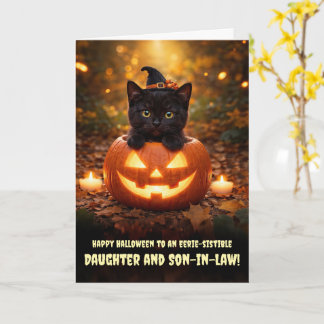 Tochter und Schwiegersohn Frohes Halloween Karte