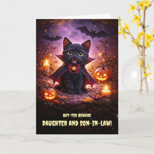 Tochter und Schwiegersohn Halloween Süß Karte