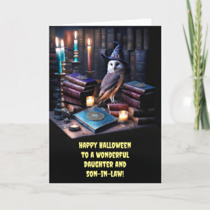 Tochter und Schwiegersohn Süßes Happy Halloween Eu Karte