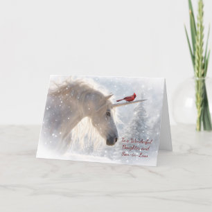 Tochter und Sohn im Gesetz Weihnachtsfeiertag Karte