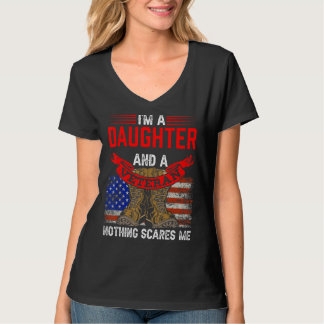 Töchter und Veteran nichts macht mich Veteranen be T-Shirt