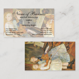 Töchter von Catulle Mendes; Pierre Auguste Renoir Visitenkarte