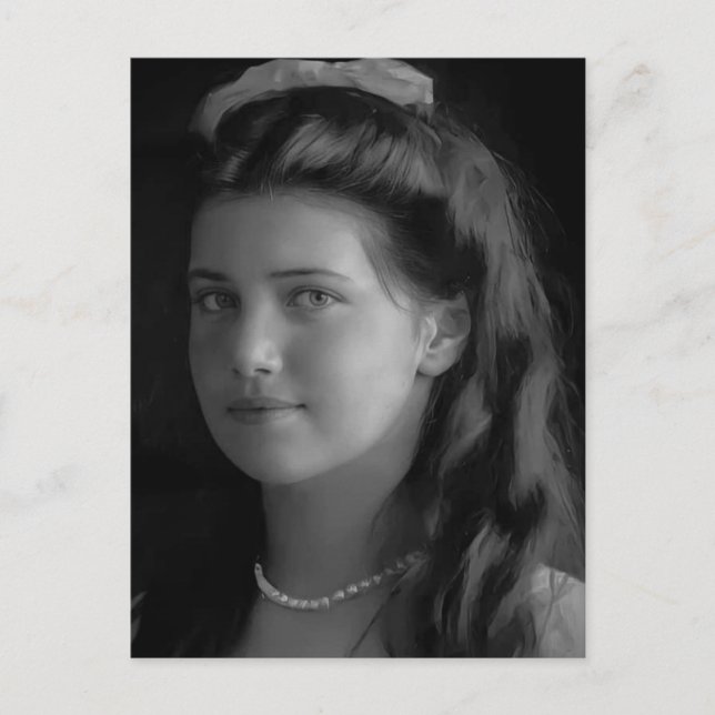 Tochter Zar von Russland, Großherzogin Maria Postkarte (Vorderseite)