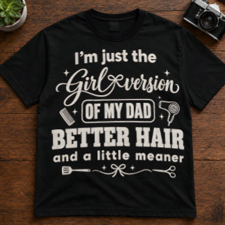 Tochter Zitat "Ich bin einfach die Mädchen-Version Tri-Blend Shirt