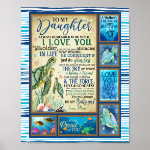 Tochtergeschenk   Brief an meine Tochter aus der M Poster