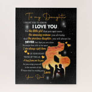 Tochtergeschenk  Brief an meine Tochter Liebe aus  Puzzle
