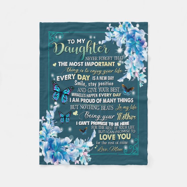 Tochtergeschenke | Brief an meine Tochter aus dem  Fleecedecke (Vorderseite)