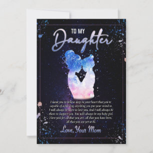 Tochtergeschenke   Brief an meine Tochter aus der  Feiertagskarte