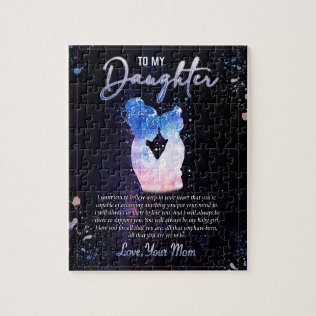 Tochtergeschenke | Brief an meine Tochter aus der  Puzzle (Vertikal)