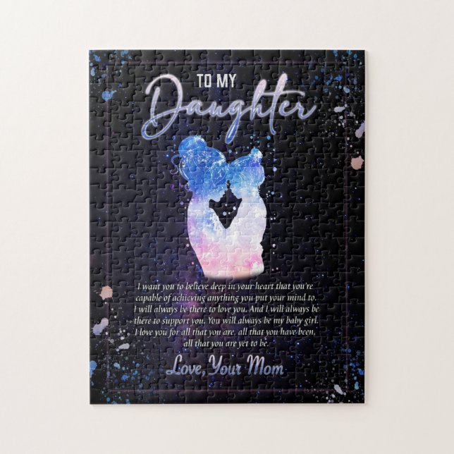 Tochtergeschenke | Brief an meine Tochter aus der  Puzzle (Vertikal)