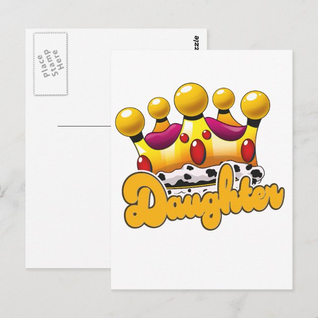 Töchterkrone Postkarte (Vorne/Hinten)
