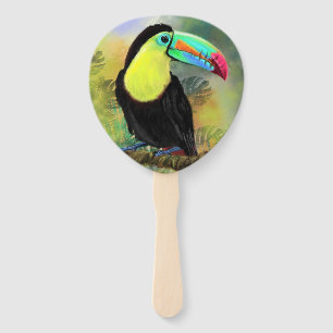 Toco Toucan Bird Hand Fan Fächer