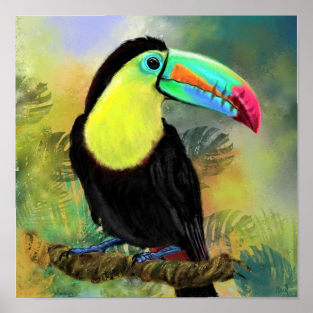 Toco Toucan Bird Plakatmalerei Poster (Vorne)