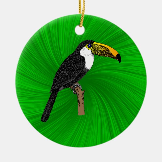 Toco Toucan Keramikornament (Vorne)