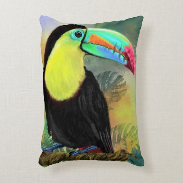 Toco Toucan Pillow Dekokissen (Vorderseite(Vertikal))