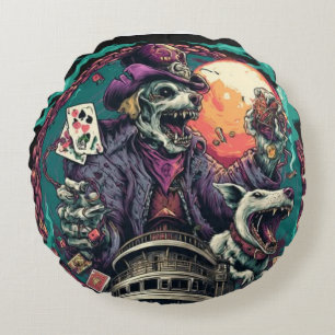 TOCOCLAWS #10 Dual-Head Zombie-Kaffeetasse   Neon  Rundes Kissen