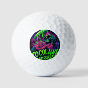 TOCOCLAWS Sensenmann-Totenkopf-Schleim-Rose-Horror Golfball