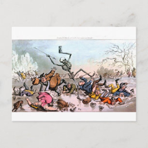 Tod auf der Eispostkarte Postkarte