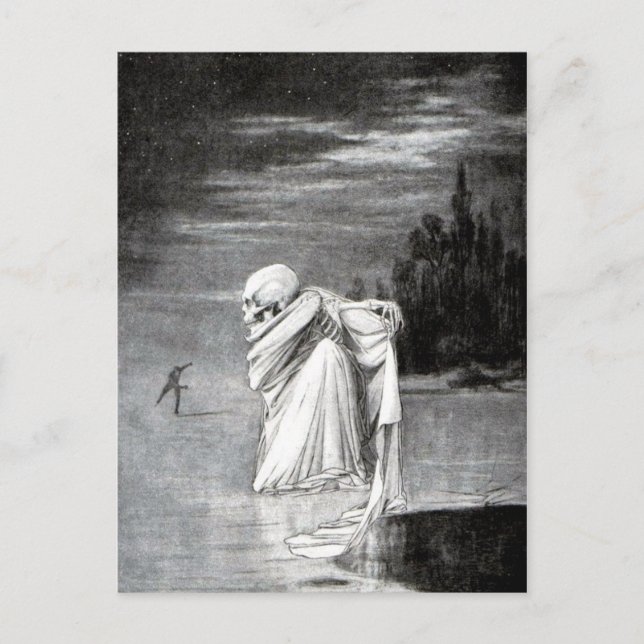 Tod auf der Postkarte des Eises (Vorderseite)