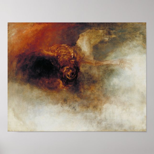 Tod auf einem blassen Pferd von J. M. W. Turner Poster (Vorne)