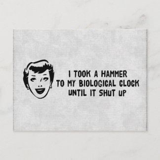 Tod biologischer Uhren Postkarte