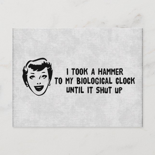 Tod biologischer Uhren Postkarte (Vorderseite)