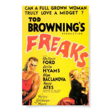 Tod Brownings "Freaks"-Filmplakat.