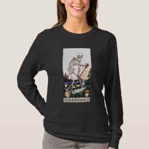 Tod der Emotion Tarotkarte Ästhetik Skelett Mystik T-Shirt