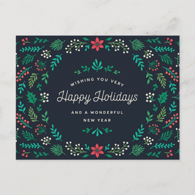 Tod der Freude Feiertagspostkarte (Vorderseite)