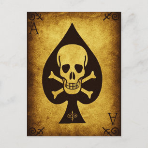 Tod der Pik-Postkarte Postkarte