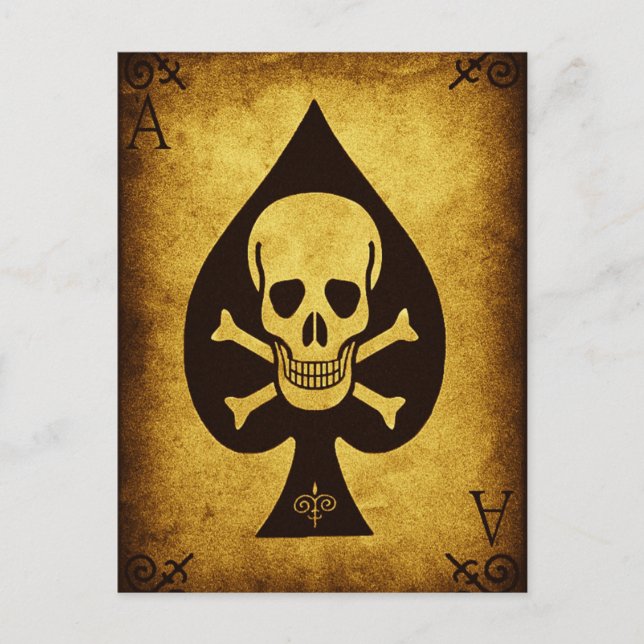 Tod der Pik-Postkarte Postkarte (Vorderseite)