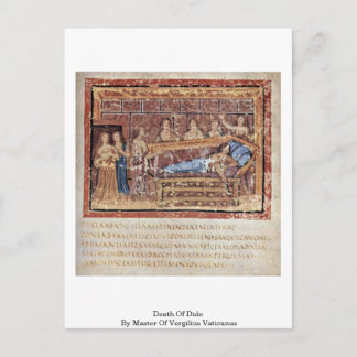 Tod des Dido durch Meister des Vergilius Vaticanus Postkarte