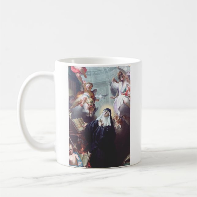 Tod des Heiligen Scholastica Kaffeetasse (Links)