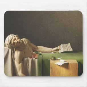 Tod des Marats durch Jacques Louis David Mousepad