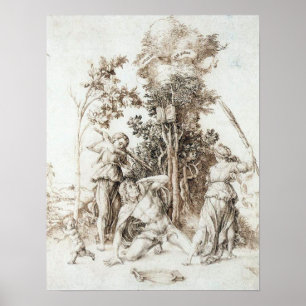 Tod des Orpheus - Albrecht Durer - c1497 Poster